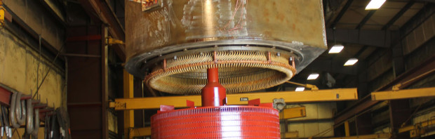 Assembly of a 1250HP Westinghouse Motor, Nuclear (cold)