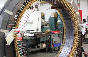 Form Coil Prior to Connection of 1250HP Westinghouse Stator, Hydro Power