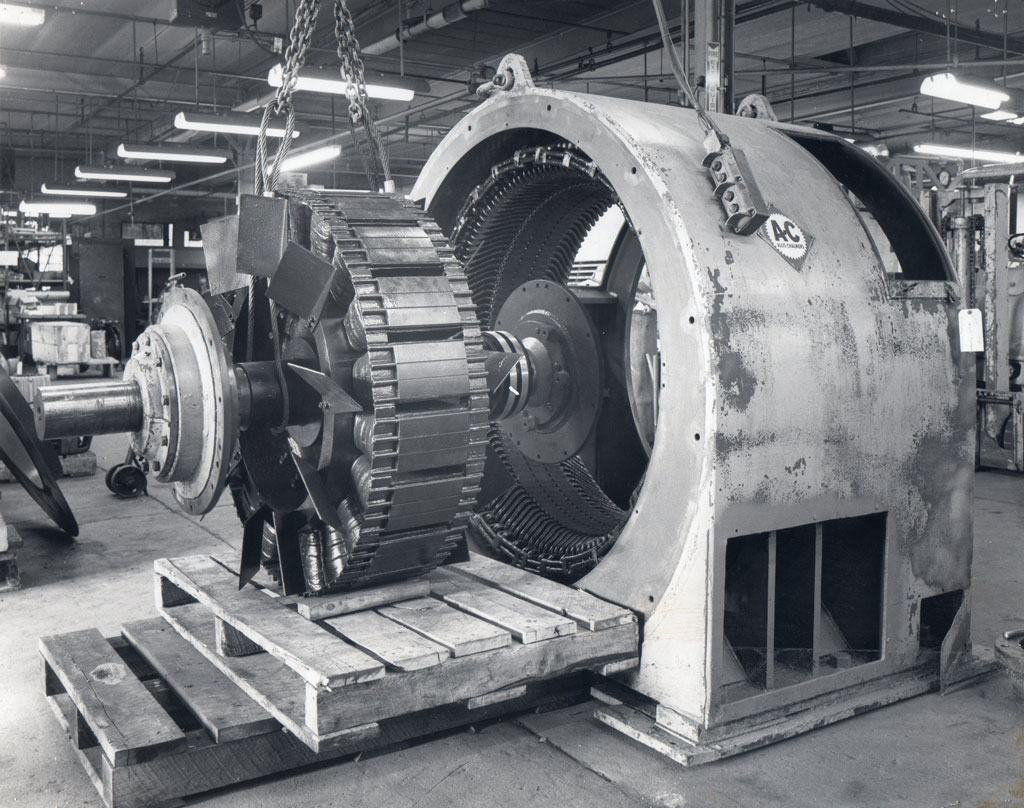 Installing Synchronous Motor Rotor